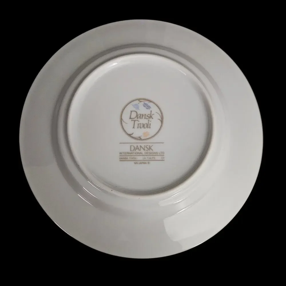 Dansk Tivoli La Tulipe Salad Plates Set of 2 Japan Floral Stoneware